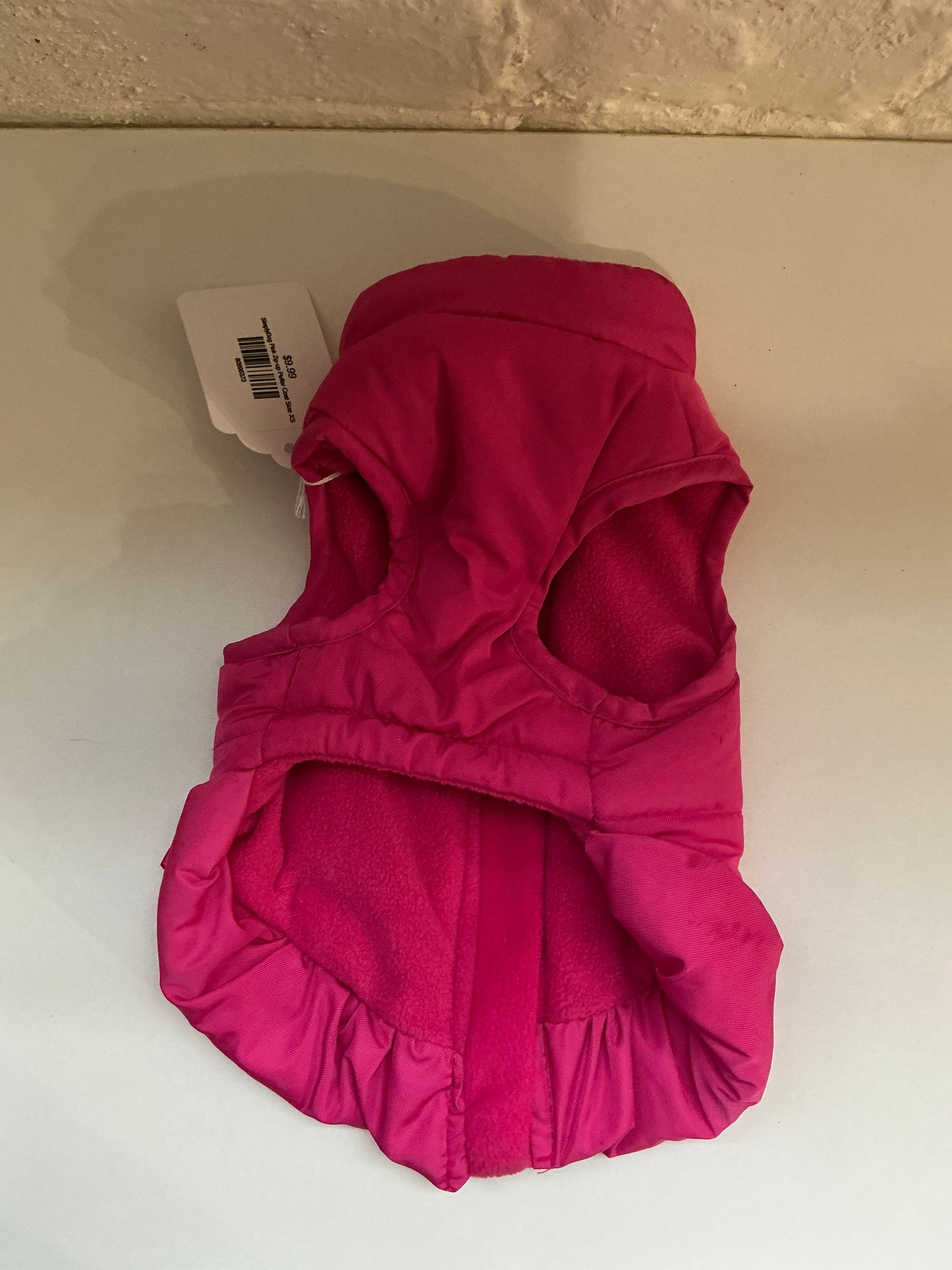 SimplyDog Pink Zip-up Puffer Coat Size XS