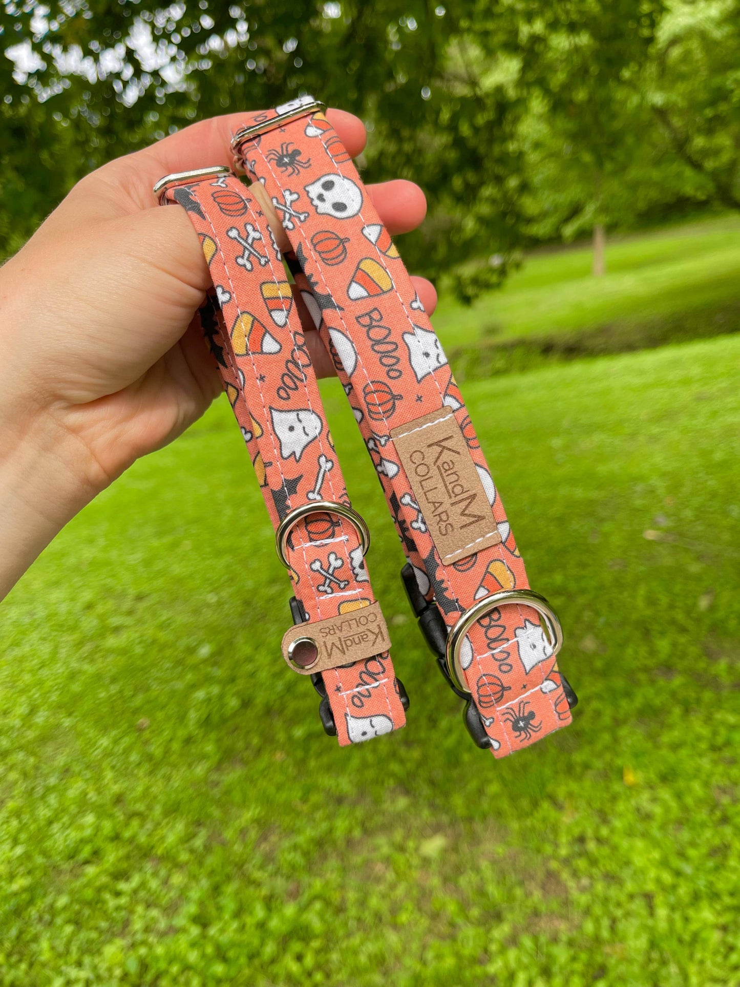 Spooktacular Orange Dog Collar