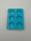 6-Cavity Paw Print Silicone Mold - Flexible Baking & Ice Tray for Homemade Dog Treats