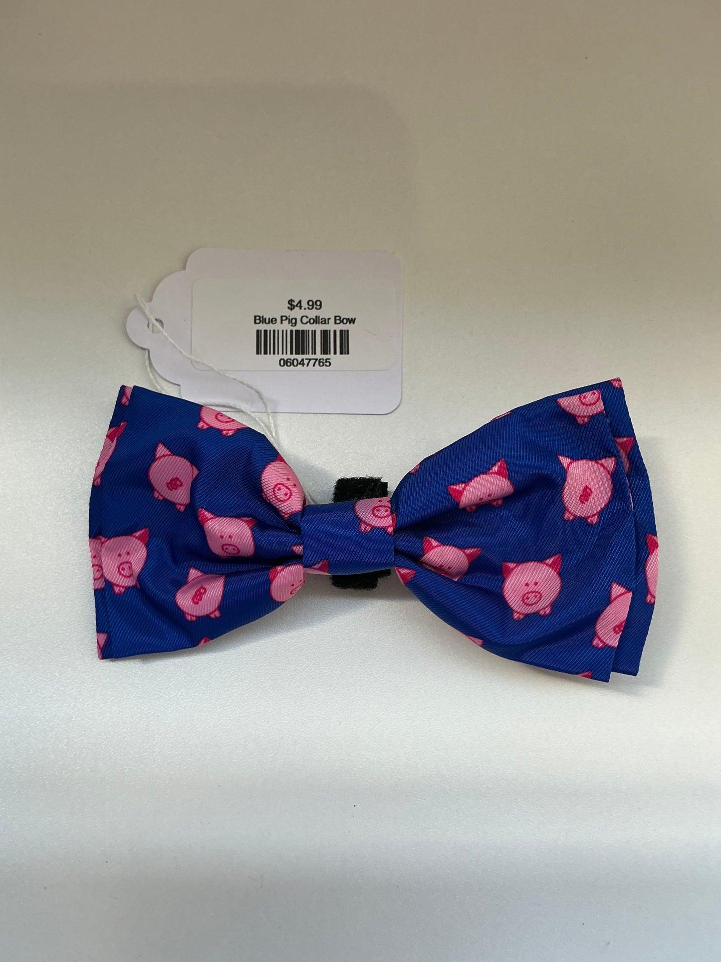 Blue Pig Collar Bow