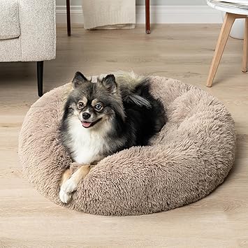 Calming Donut Dog & Cat Bed for small to medium pets, 24 inches
