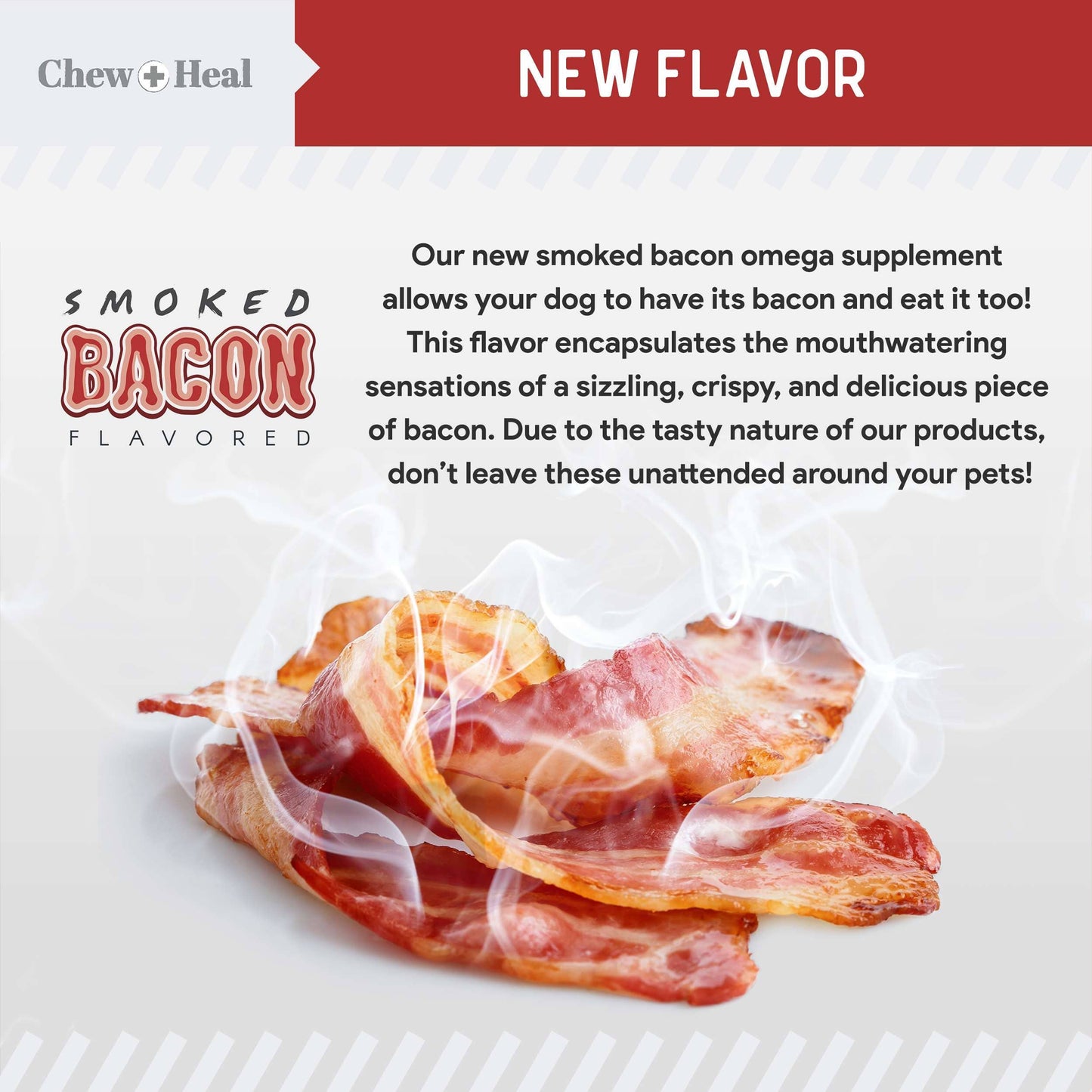 Omega Skin & Coat Soft Chews - Smoked Bacon Flavor