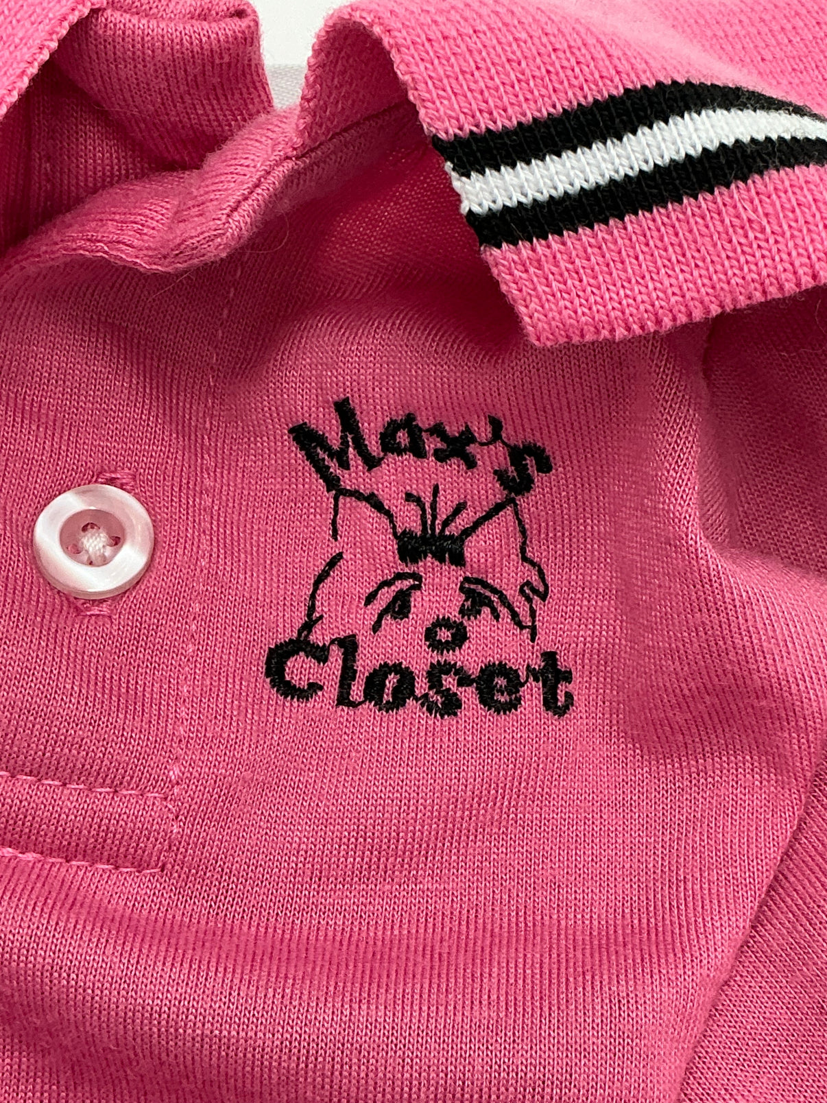 Maxs Closet Dog Polo Shirt - XL- Pink or Blue Indiana Pet Supply