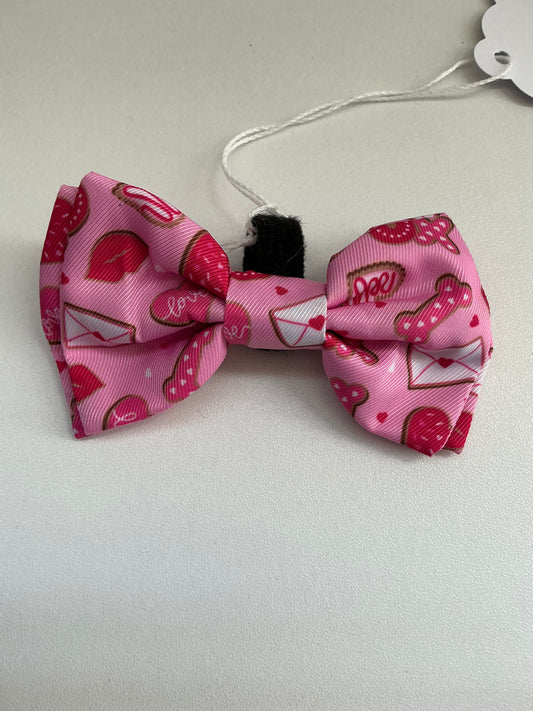 Valentines Day Collar Bows- Various Prints