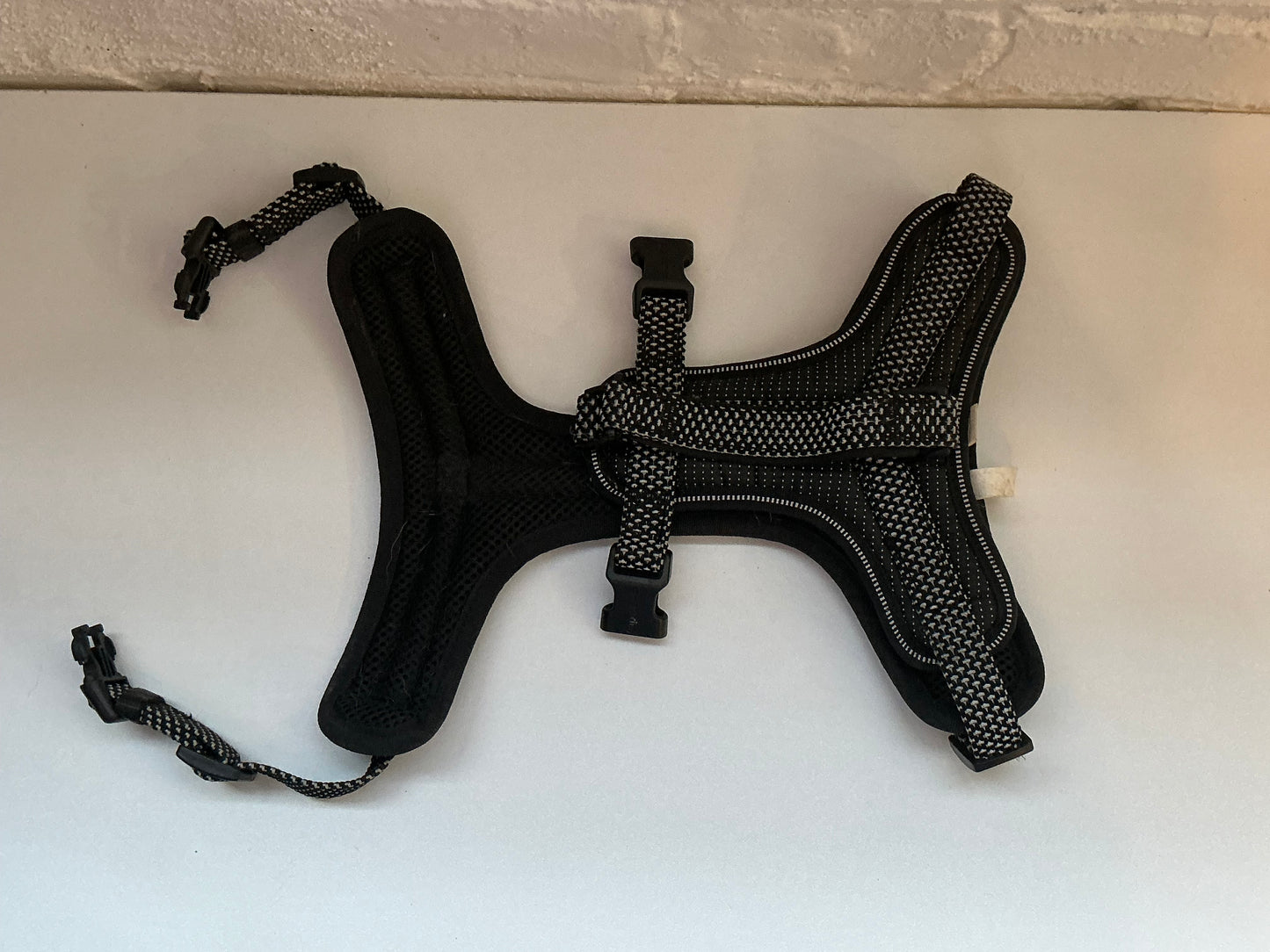 Grey No-Pull Reflective Adjustable Harness Size Medium