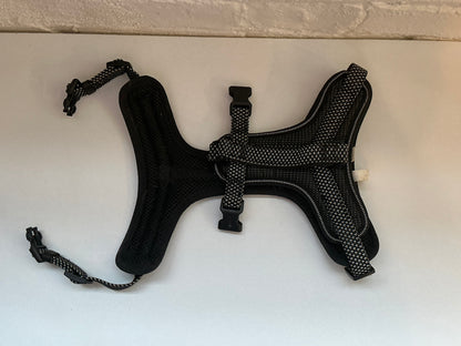 Grey No-Pull Reflective Adjustable Harness Size Medium