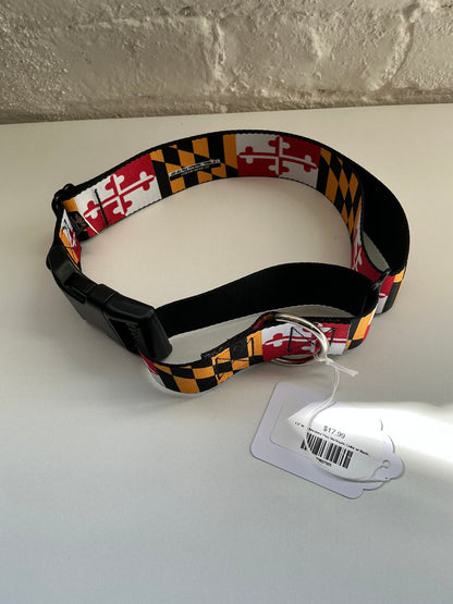 1.5” Wide Maryland Flag Martingale Collar w/ Buckle Medium