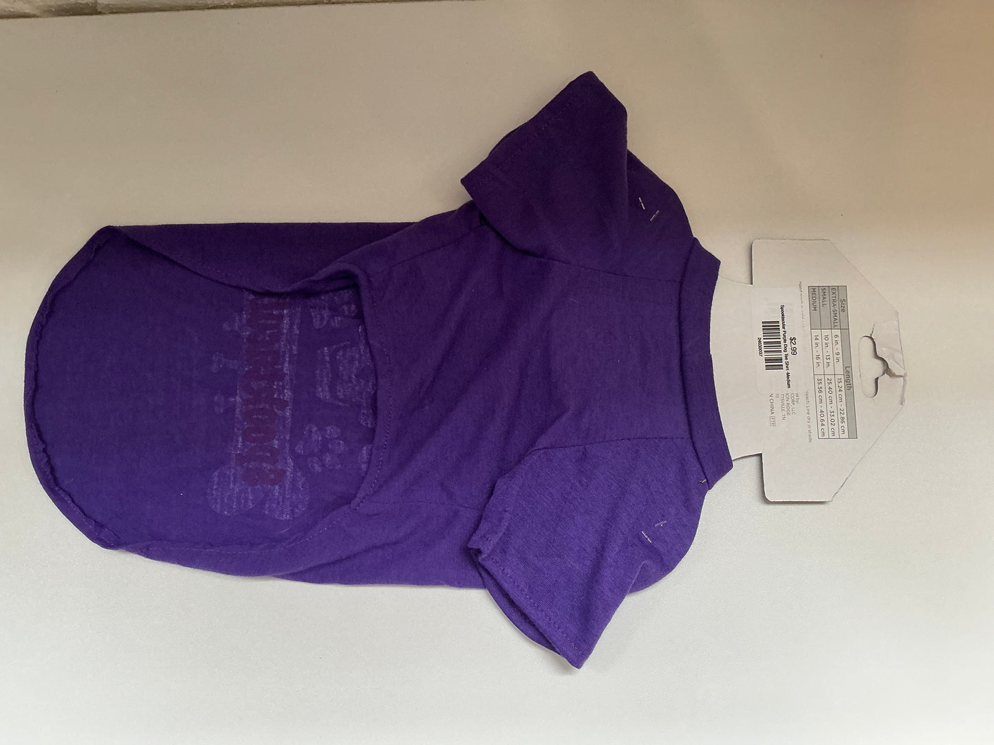 Spooktacular Purple Dog Tee Shirt -Medium