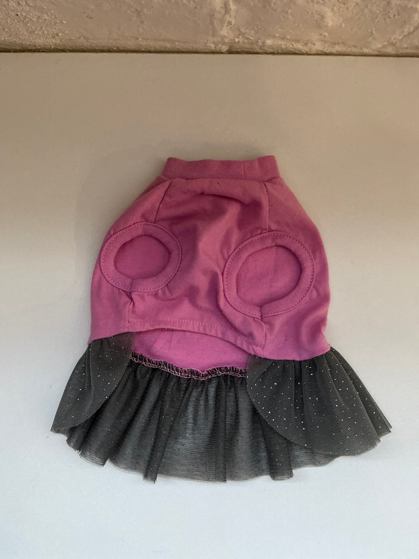 Pink/Grey Angel Wing Pet Dress Size XS/S