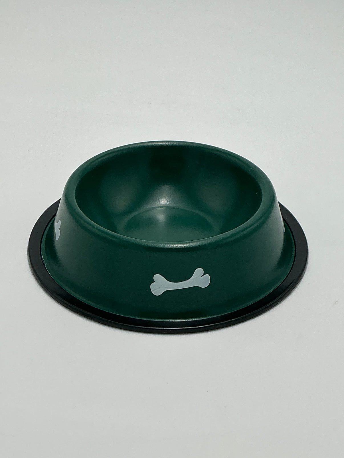 Metal Dog Bowl with Non-Slip Base- 7.5” - Green Indiana Pet Supply
