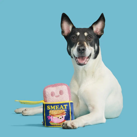 BARK Canned SMEAT Plush Dog Toy XS/S Indiana Pet Supply
