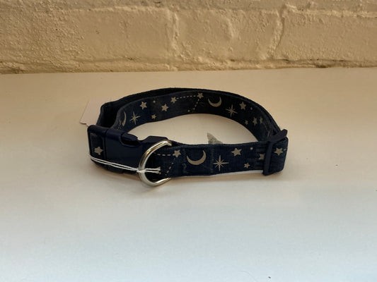 Dark Blue Star Dog Collar Size Large