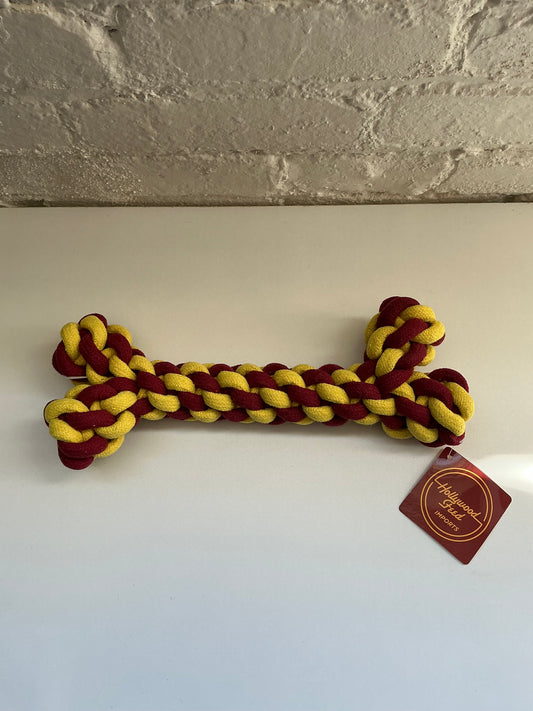Red/Yellow Rope Bone Toys