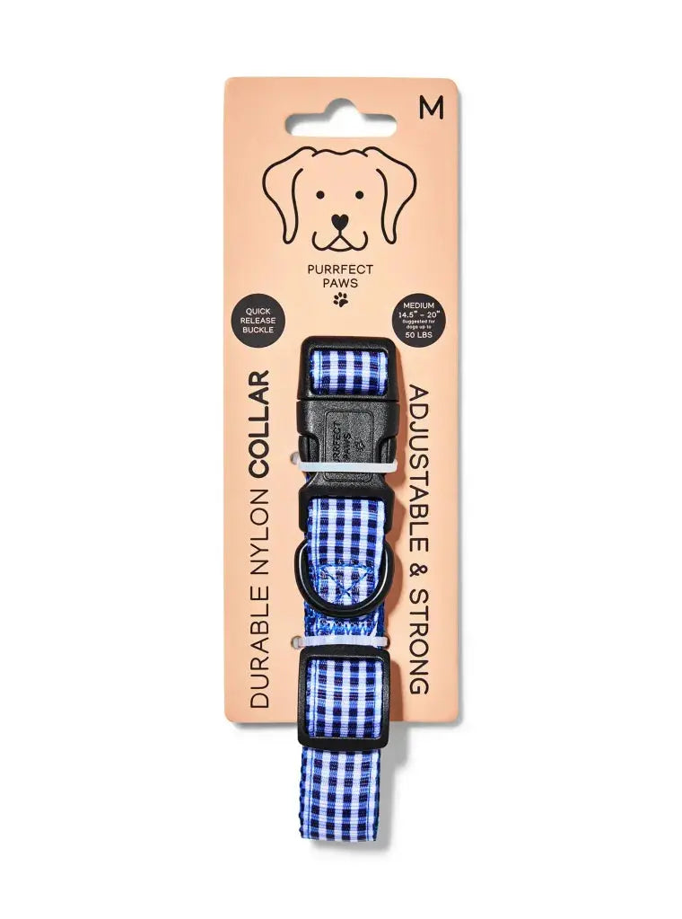 Bath & Body Works Purrfect Paws Gingham Dog Collar Indiana Pet Supply