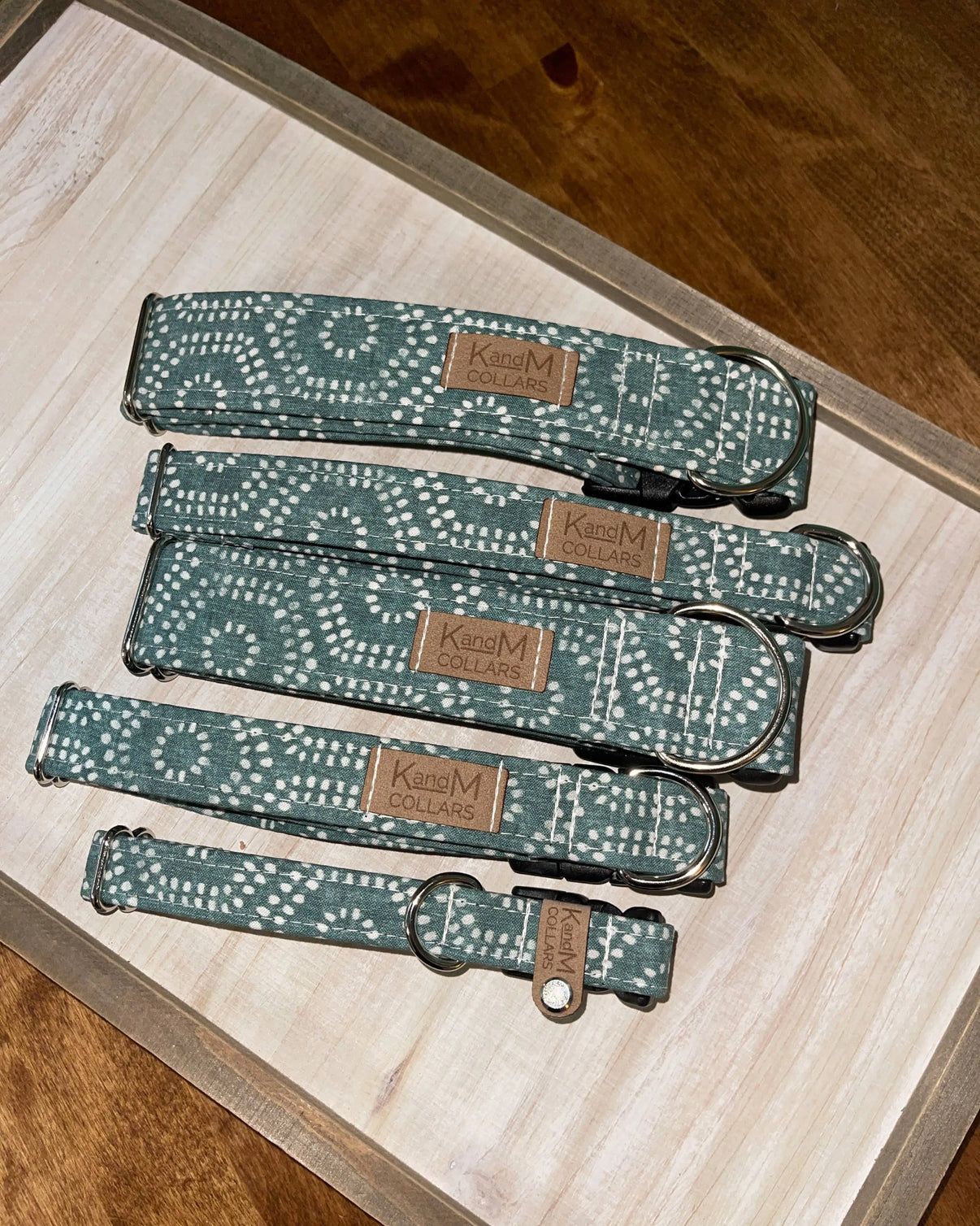 Boho Hexagon Dog Collar, K and M Collars, Pet Accessory K and M Collars, LLC