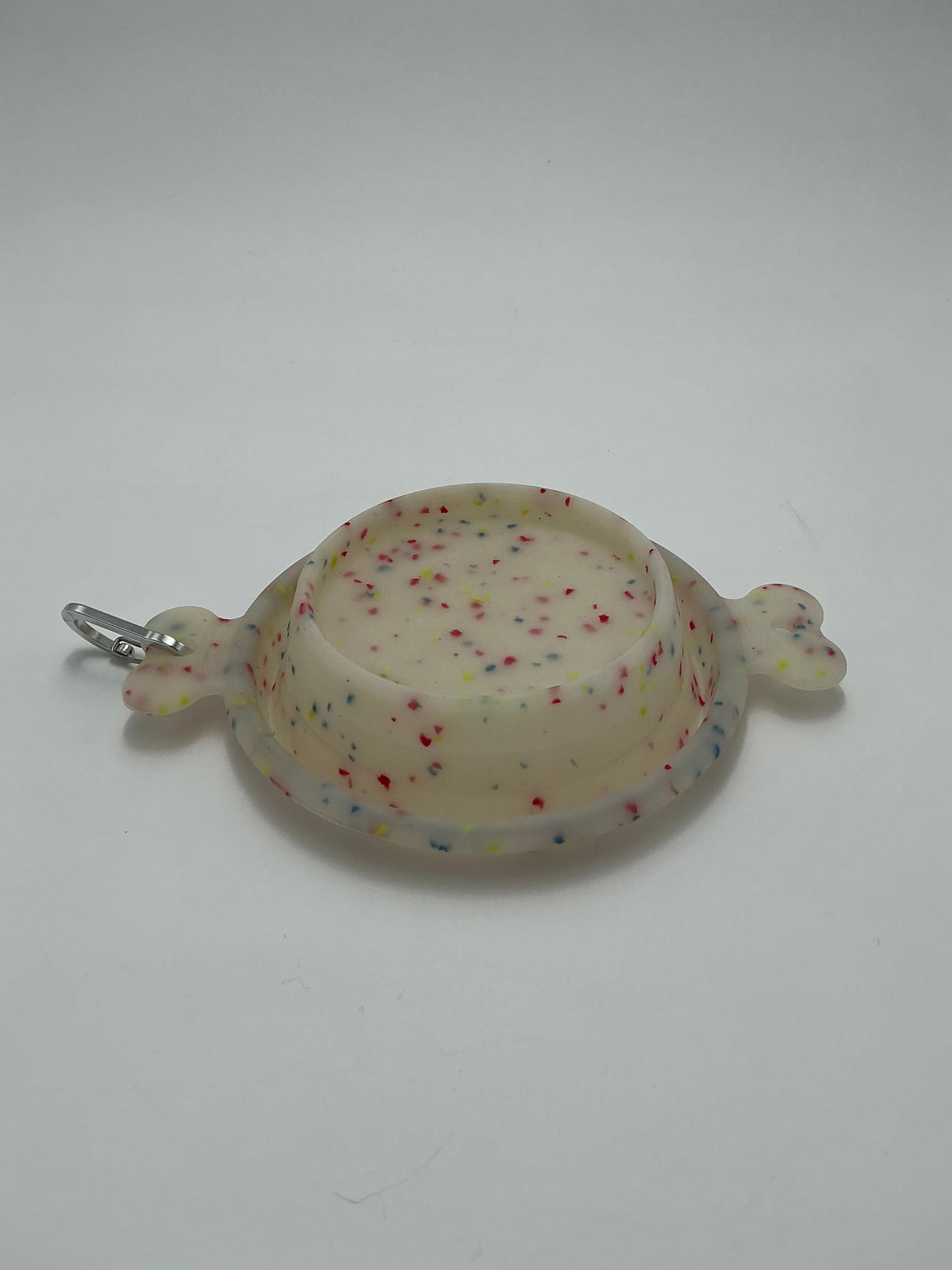 Silicone Collapsible Travel Dog Bowl – Confetti Design Indiana Pet Supply