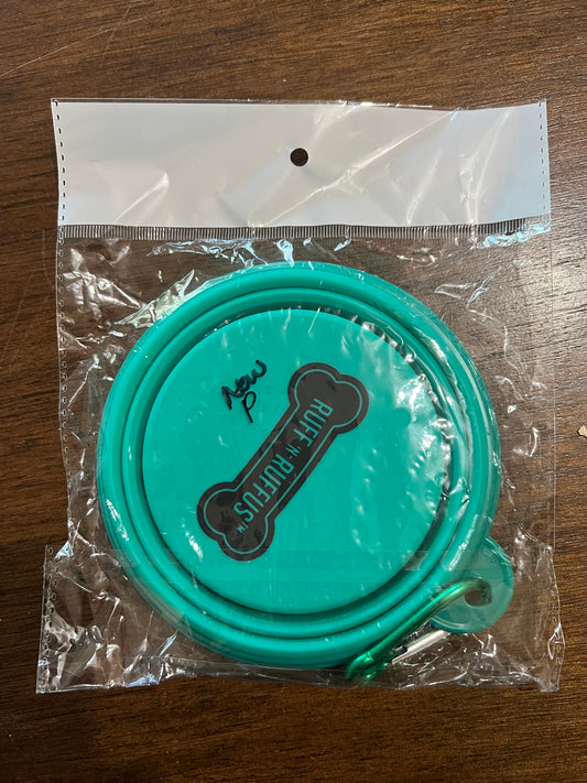 Ruff N Ruffus Travel Bowl w/ Keychain Clip