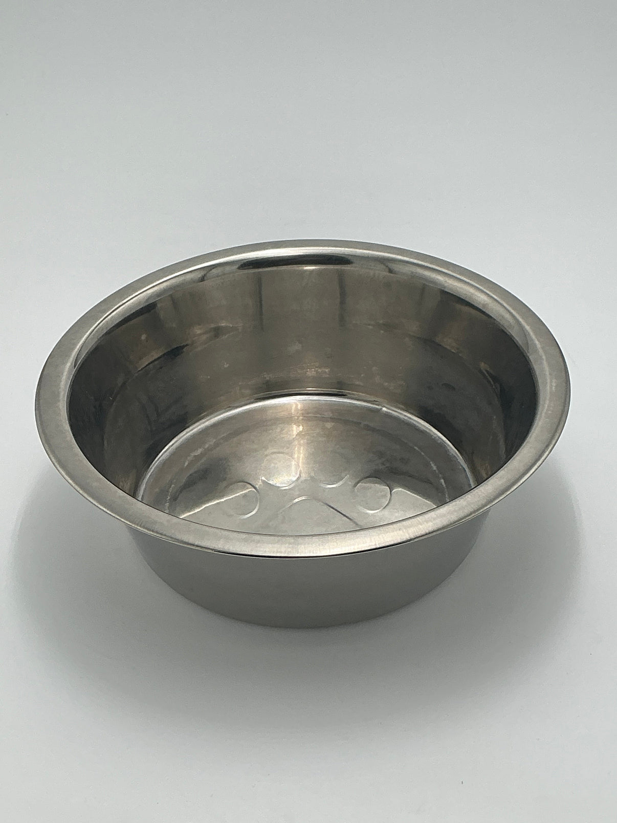Extra-Large Stainless Steel Pet Bowl with Embossed Paw Print-10" Indiana Pet Supply