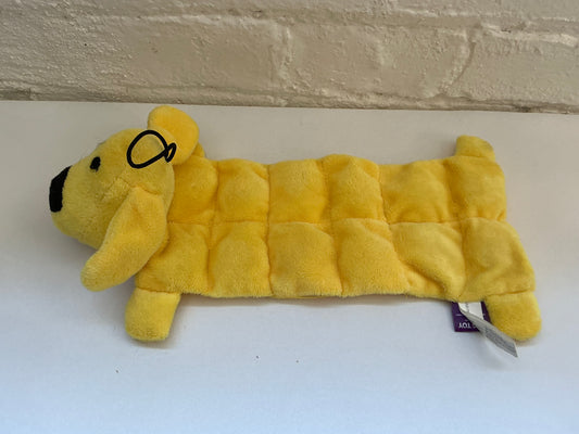 Yellow MultiPet Loofa Squeaker Dog Toy
