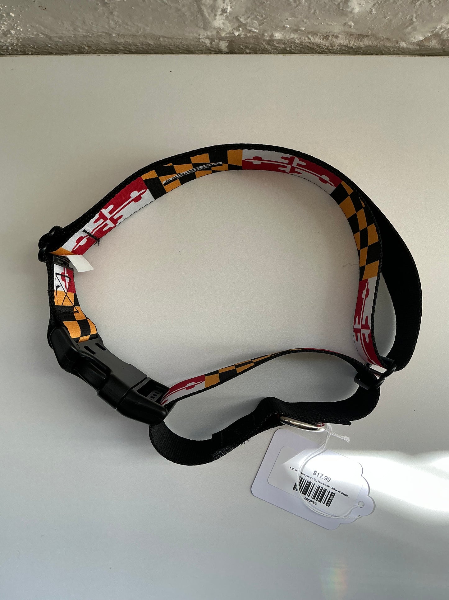 1.5” Wide Maryland Flag Martingale Collar w/ Buckle Medium