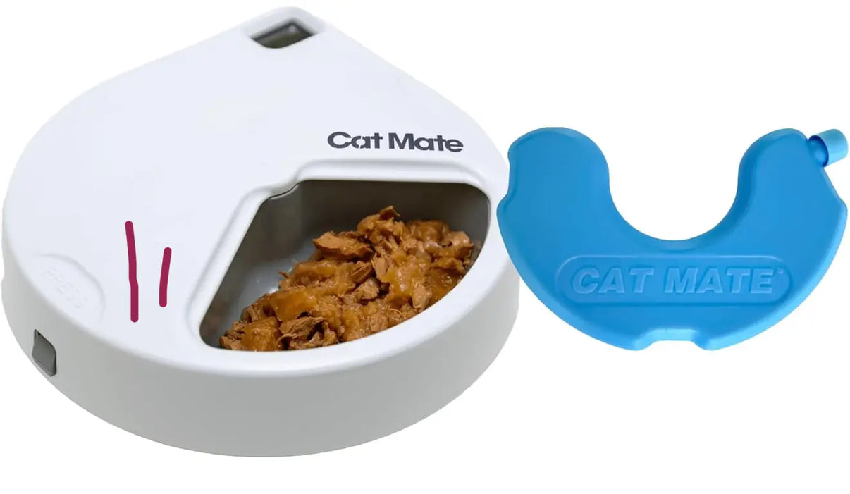 Cat Mate C300 Automatic 3 Meal Pet Feeder with Digital Timer Indiana Pet Supply