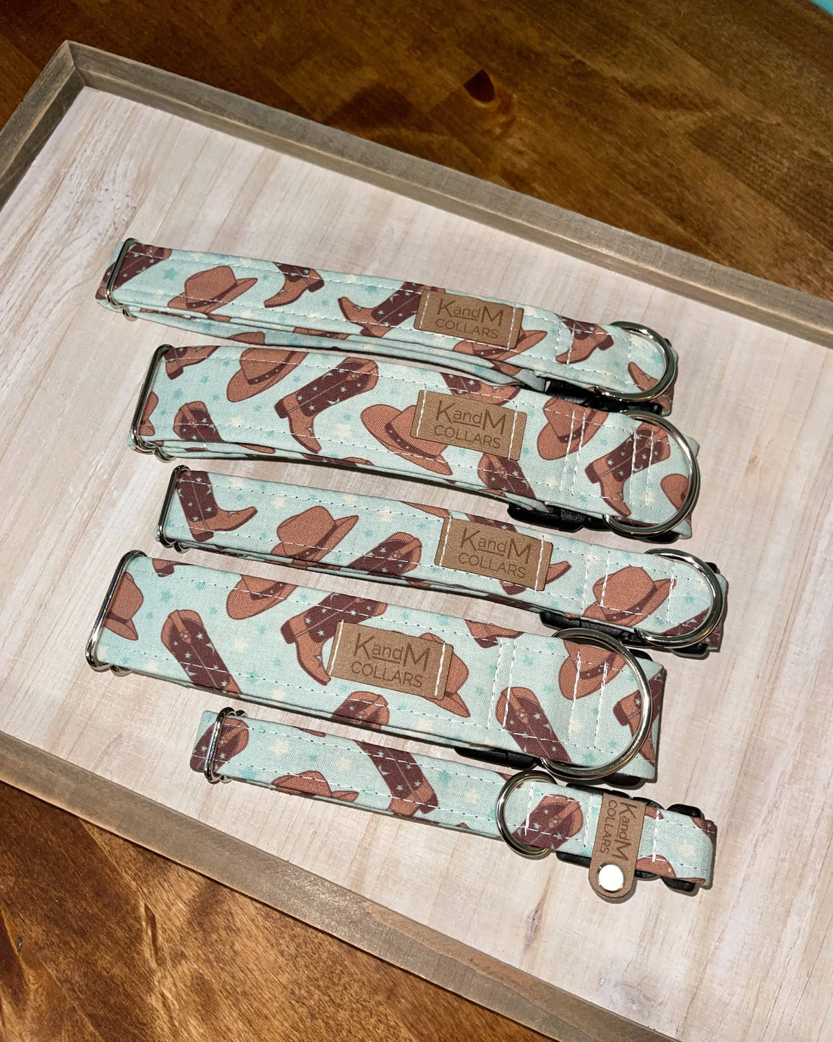 Cowboy Boots Dog Collar K and M Collars, LLC