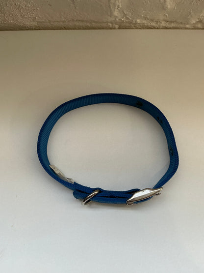 Blue Heavy Duty Nylon Large Adjustable Pet Collar