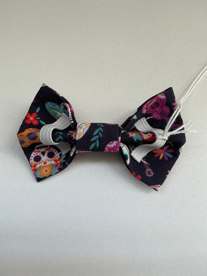 Dia De Los Muertos Small Collar Bow