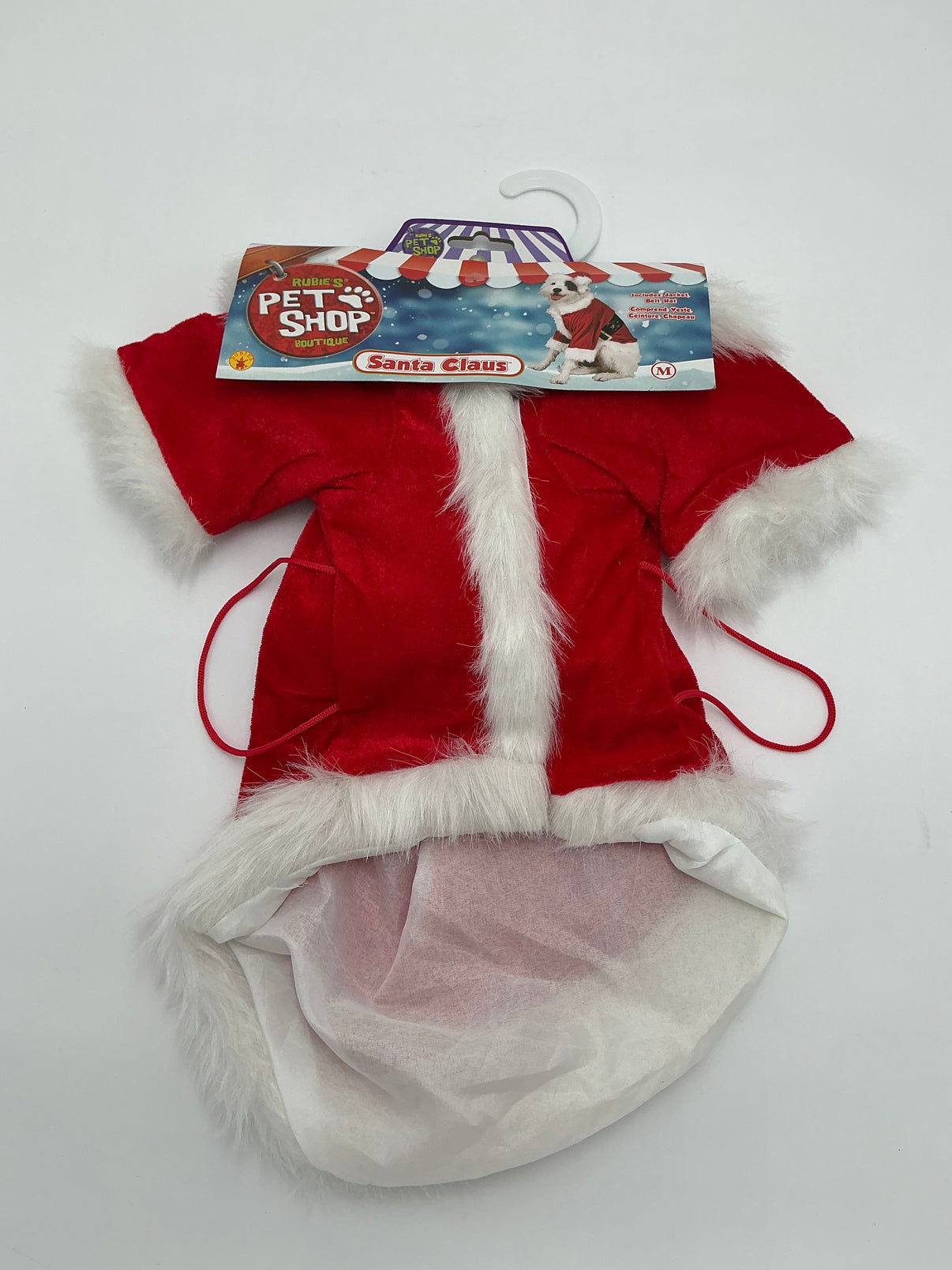 Rubie's Pet Shop Santa Claus Costume - Size Medium- Red/ White Indiana Pet Supply