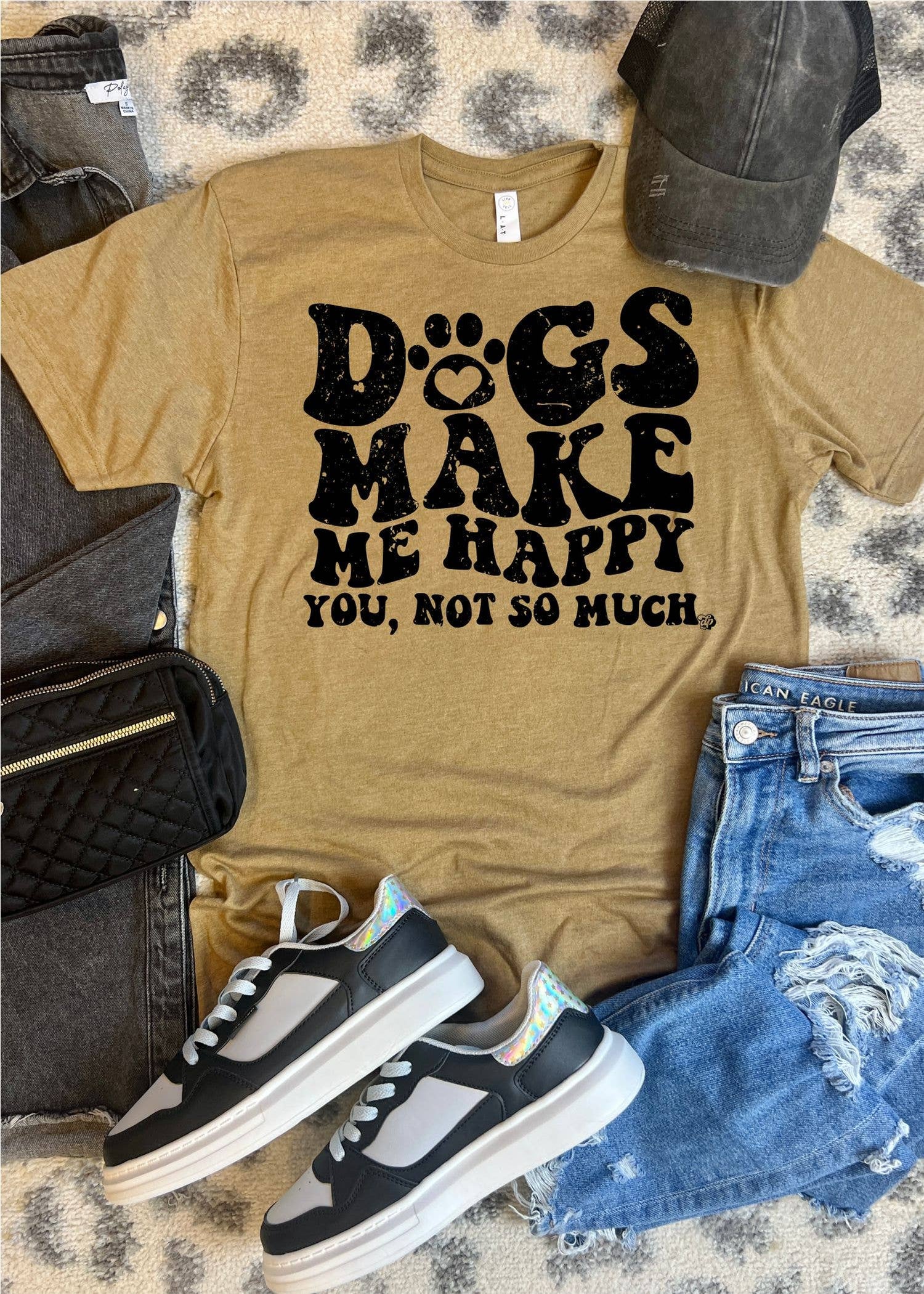 Dogs Make Me Happy, You Not So Much Tee | Dog Mom | The Dapper Paw