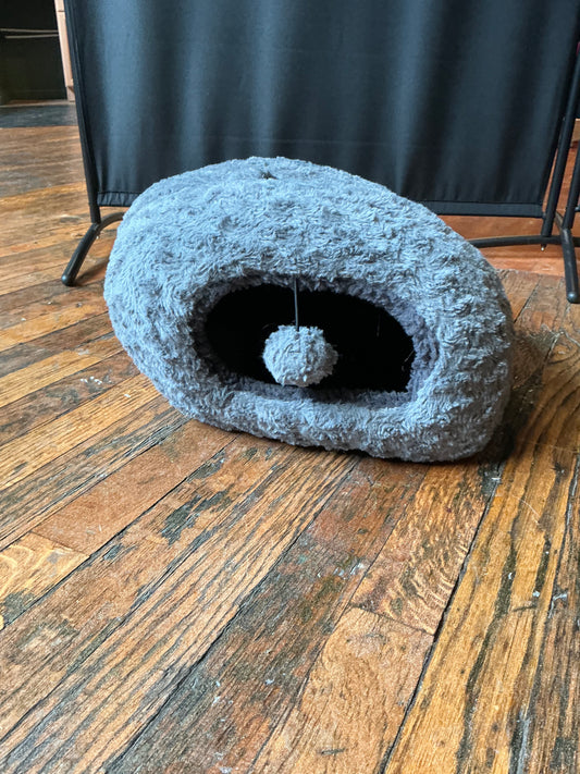 Gray Cat Cave Bed