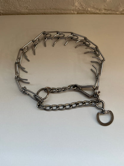 Stainless Steel Heavy Duty Quick Release Prong Training Collar Large