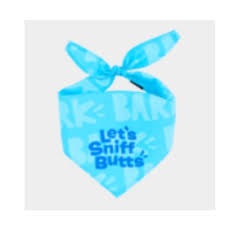 “Let’s Sniff Butts” Blue Bark Bandana