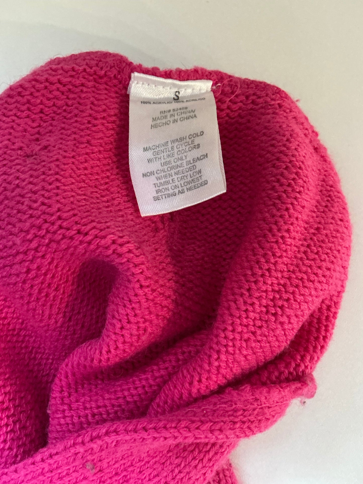 Pink Knitted Dog Sweater Size Small