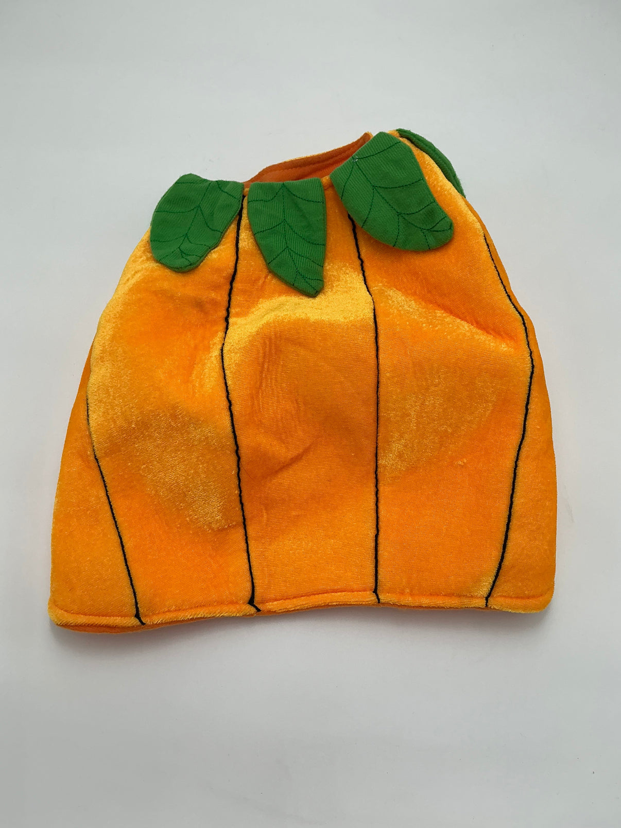 Plush Pumpkin Dog Costume- Medium- Orange Indiana Pet Supply