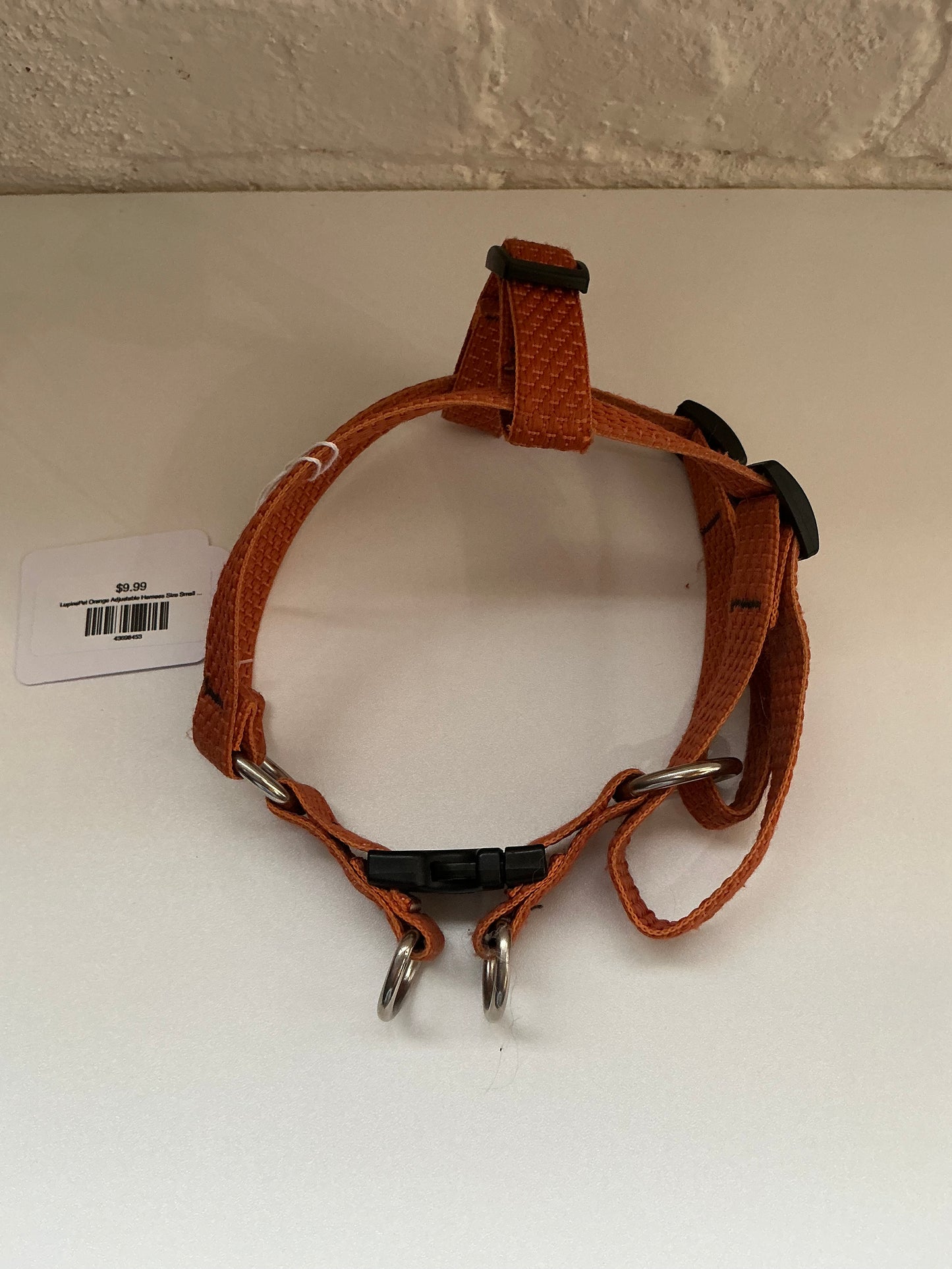 LupinePet Orange Adjustable Harness Size Small - Medium