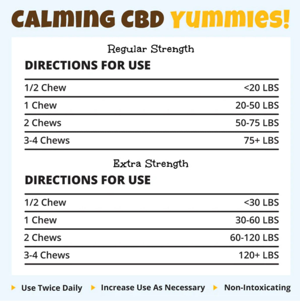 Bailey’s Calming CBD Chews Extra Strength