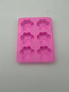 6-Cavity Paw Print Silicone Mold - Flexible Baking & Ice Tray for Homemade Dog Treats