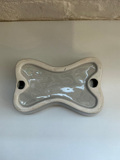 Sand + Paws Bone Shaped Ceramic Bowl