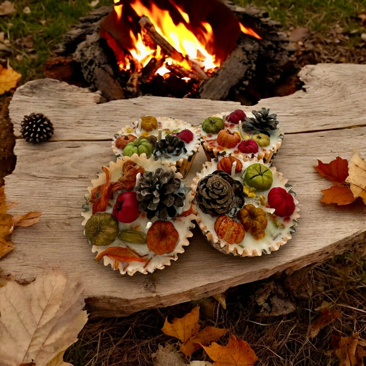 Fidos Firehouse Fire Starters 4pc - Fall Woofs & Wax