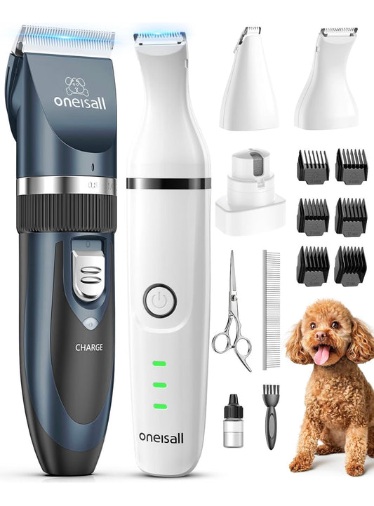 Oneisall Pet Clippers and Pet Paw Trimmers Kit