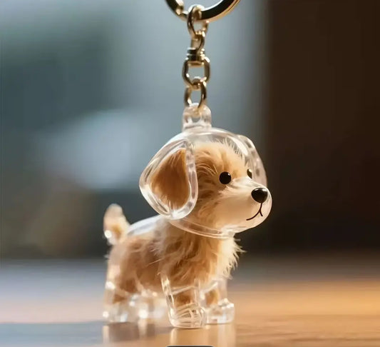 Memorial Dog Keychain Fill with Your Dogs Hair