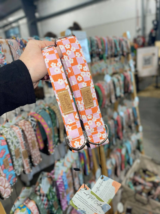 Funky Flowers Dog Collar K and M Collars, LLC