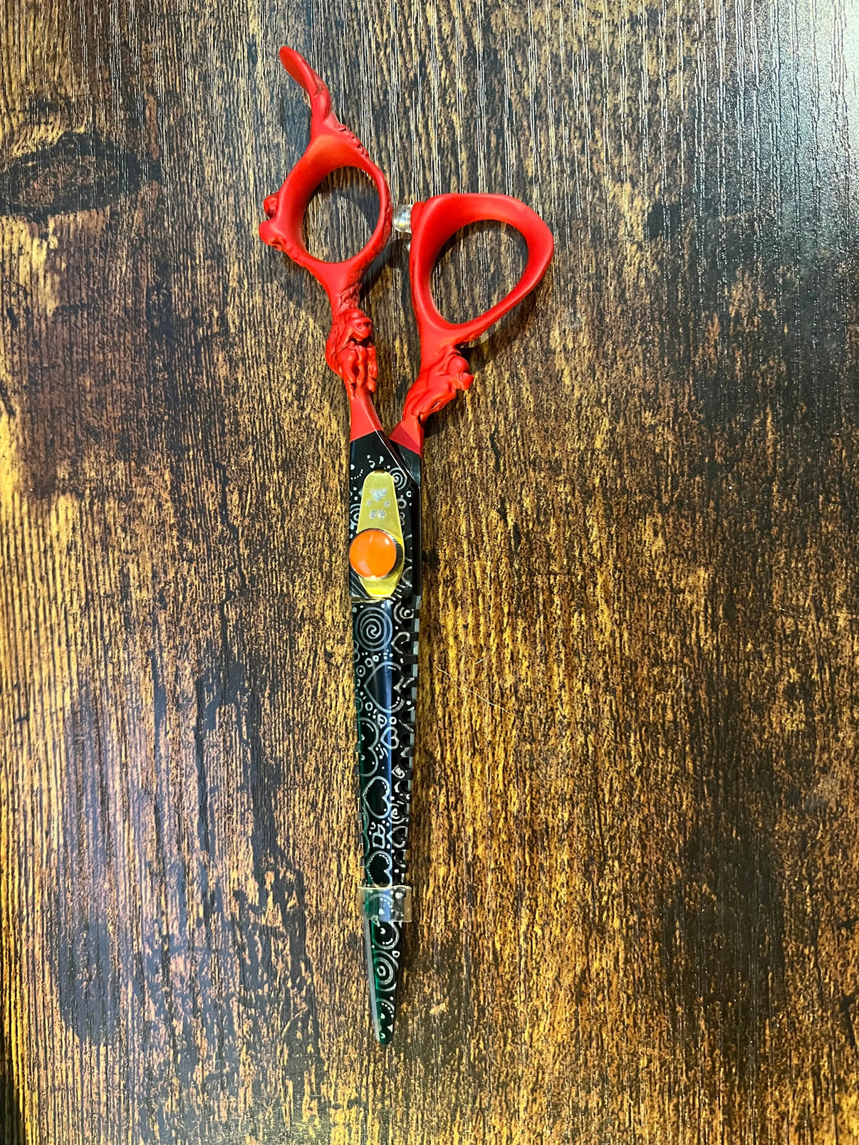 Groombox Black Heart Grooming Shear - 7” Indiana Pet Supply