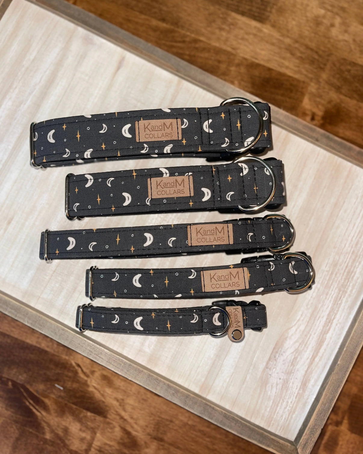 Halloween Night Dog Collar, K and M Collars K and M Collars, LLC