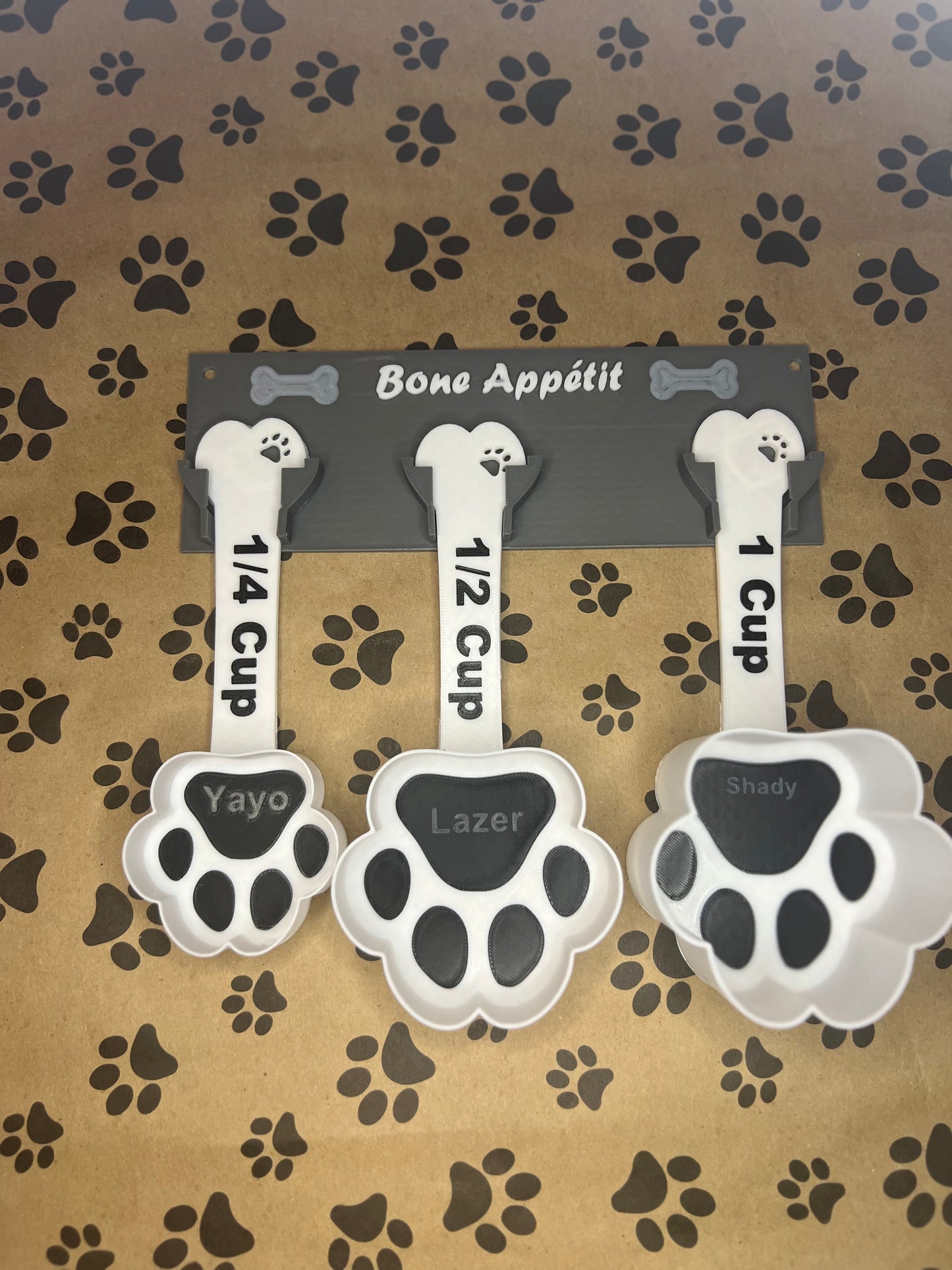 Paw Print Food Scoop