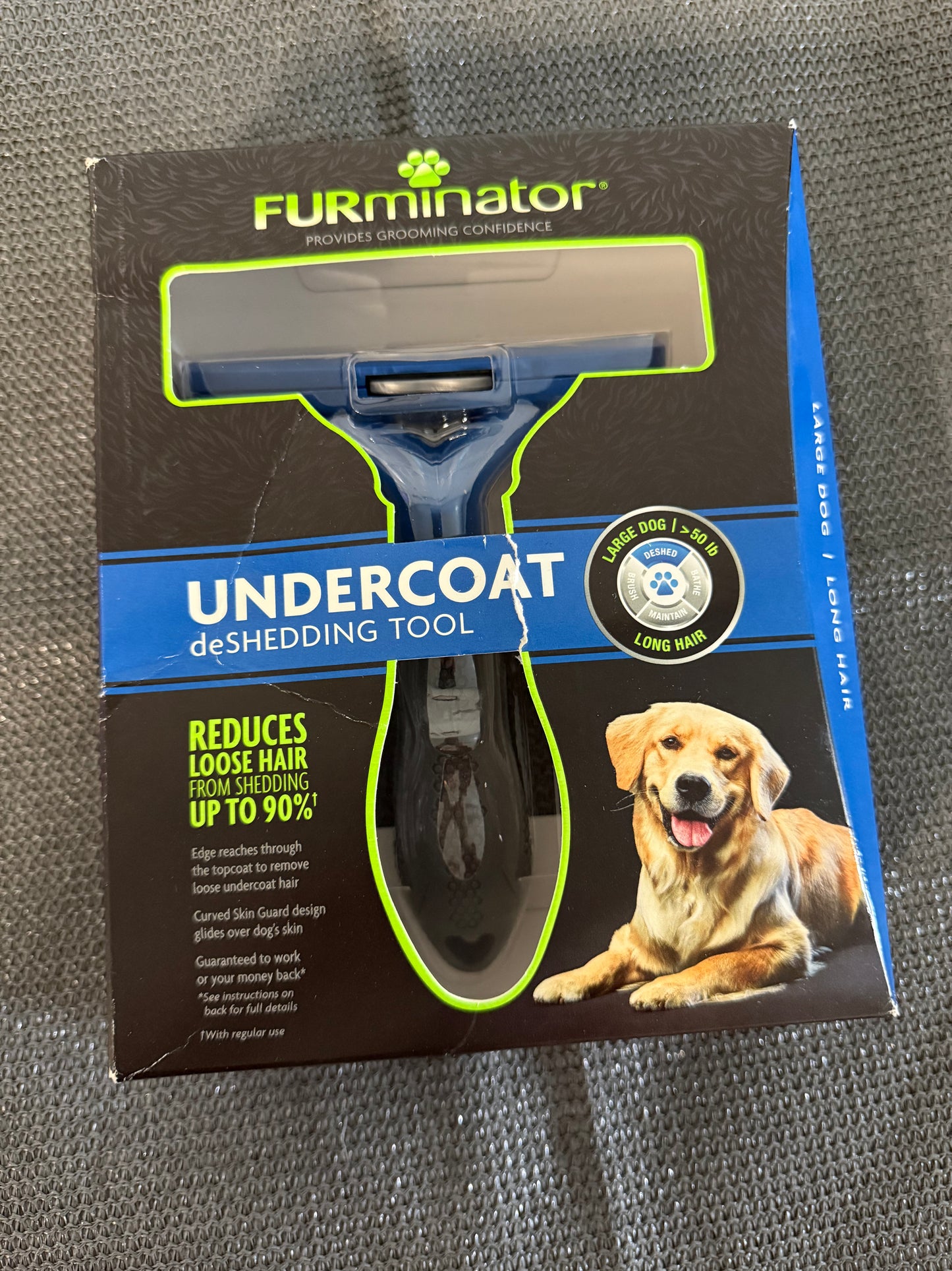 FURminator Undercoat Deshedding Tool for Dogs, Deshedding Brush for Dogs, Removes Loose Hair and Combats Dog Shedding