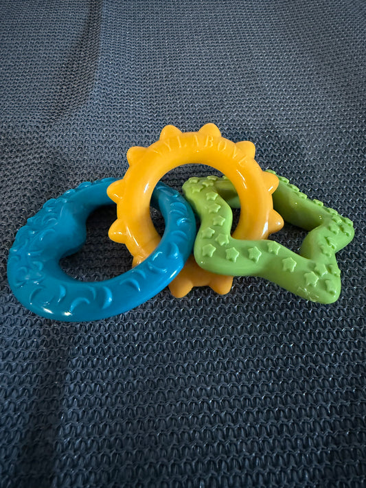 Nylabone Just For Puppies Triple Teething Ring Chew Toy