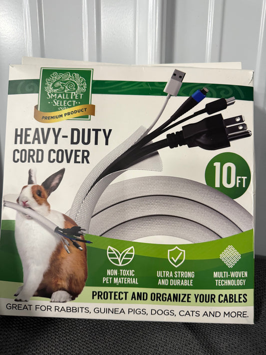 Small Pet Select Heavy Duty Cord Cover - Black, 10ft