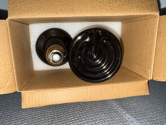 Simple Deluxe 25W Ceramic Heat Emitter, Black- 2 Pack